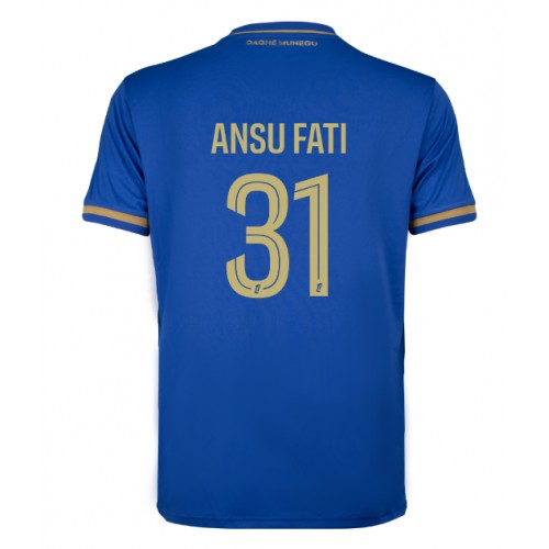 Moški Nogometni dresi AS Monaco Ansu Fati #31 Gostujoči 2025-26 Kratek Rokav